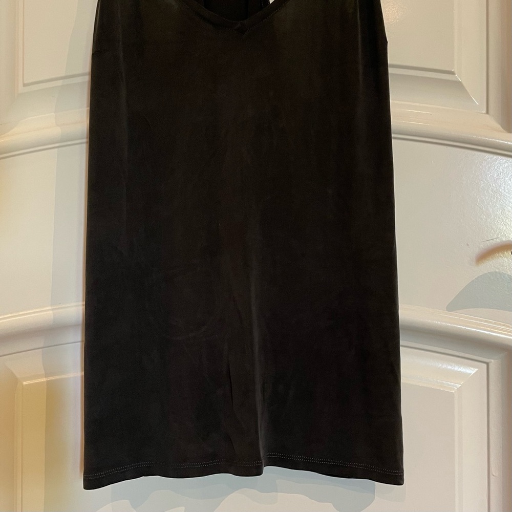 7 For All Mankind Charcoal Double Strap Camisole (Small) - Picture 4 of 11